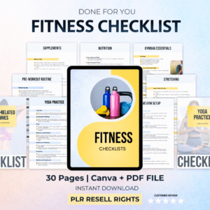 Done For You Fitness Checklist: Rebrand & Resell Instantly