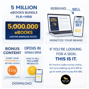 The Ultimate 5 Million eBook Library: PLR & MRR Mega Bundle
