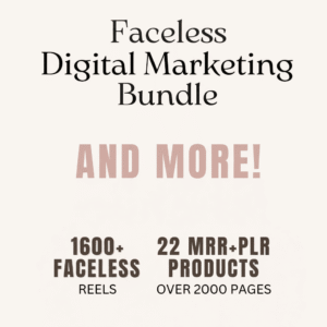 Start Your Digital Shop: 22 Faceless Marketing Products (100% Resell Rights)
