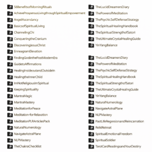 56 Spirituality PLR eBooks and articles