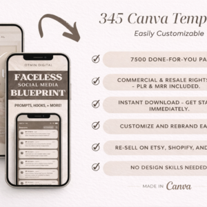 7500 Done For You PLR MRR Canva Templates, 2025 2026 Digital Planners, Journals & Trackers, Full Resell Rights