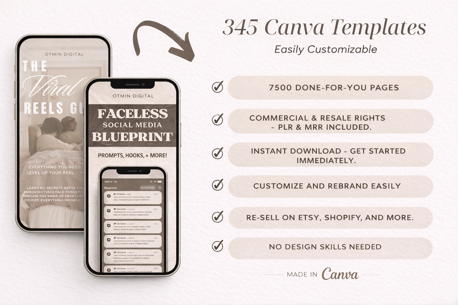7500 Done For You PLR MRR Canva Templates, 2025 2026 Digital Planners, Journals & Trackers, Full Resell Rights - Image 2