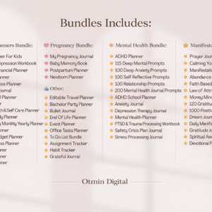 Done For You 2026 2027 Planners Journals Trackers 14500 Pages Editable Canva Designs Printables DIY PLR Products Master Resell Rights MRR