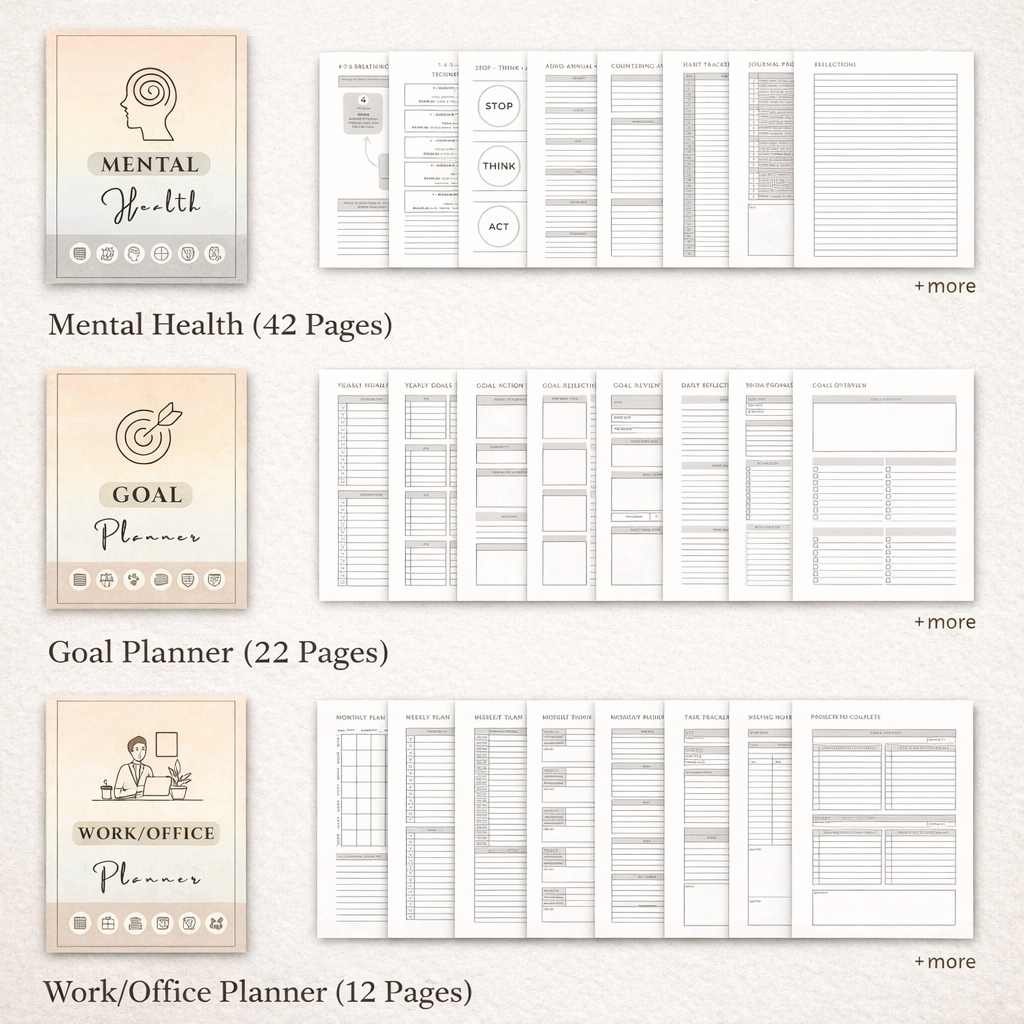 Adhd planner printable, Adhd life planner, adhd digital planner, adhd self care daily planner, Editable Adult ADHD Productivity journal, pdf - Image 6