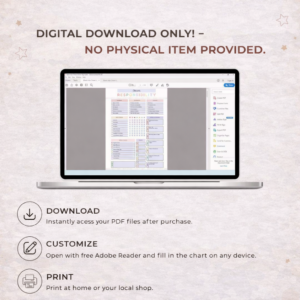 Editable Kids Chore Chart Bundle, School, Reward, Allowance, Daily Checklist, Weekly Chores, Responsibility, Behavior, Consequences, Letter