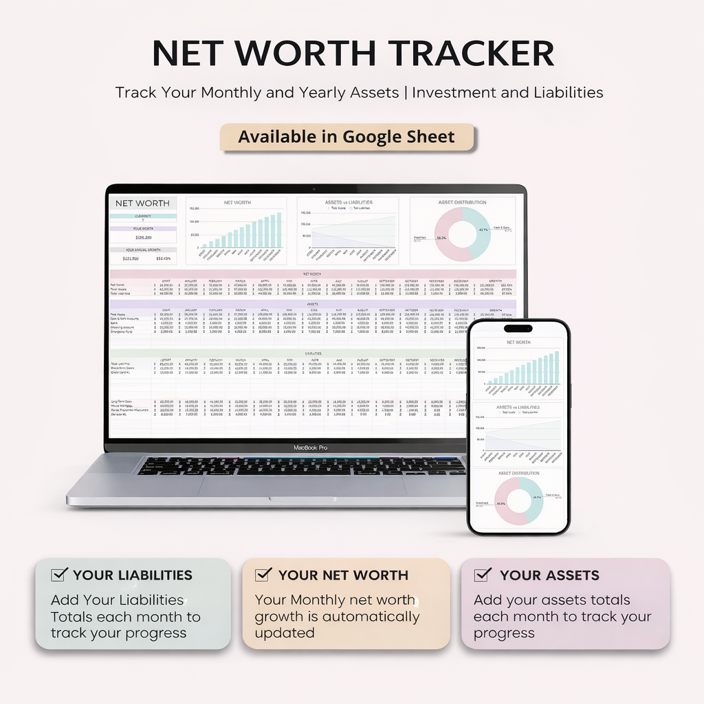 Annual & Monthly Budget Spreadsheet Google Sheet Template Financial Planner Debt payoff Snowball Saving Subscription Income Expense Tracker - Image 3